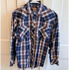 Resistol Double Men’s Western Style Snap Down Shirt Size S​